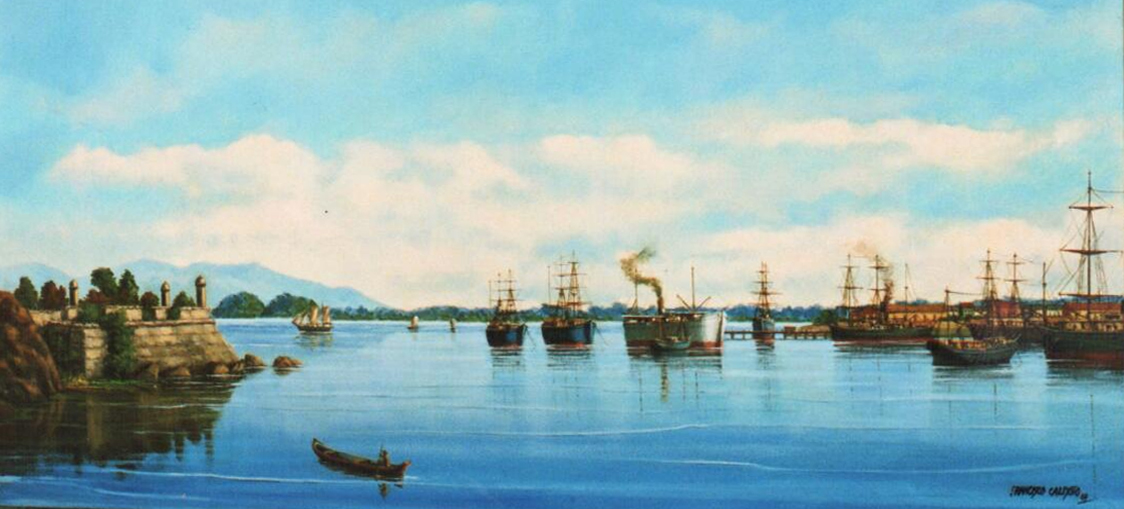 Forte de Ipanema e Porto de Santos em 1985   