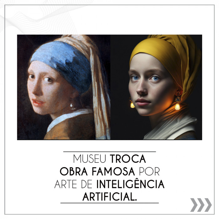 Museu troca obra famosa por arte de Inteligência Artificial.