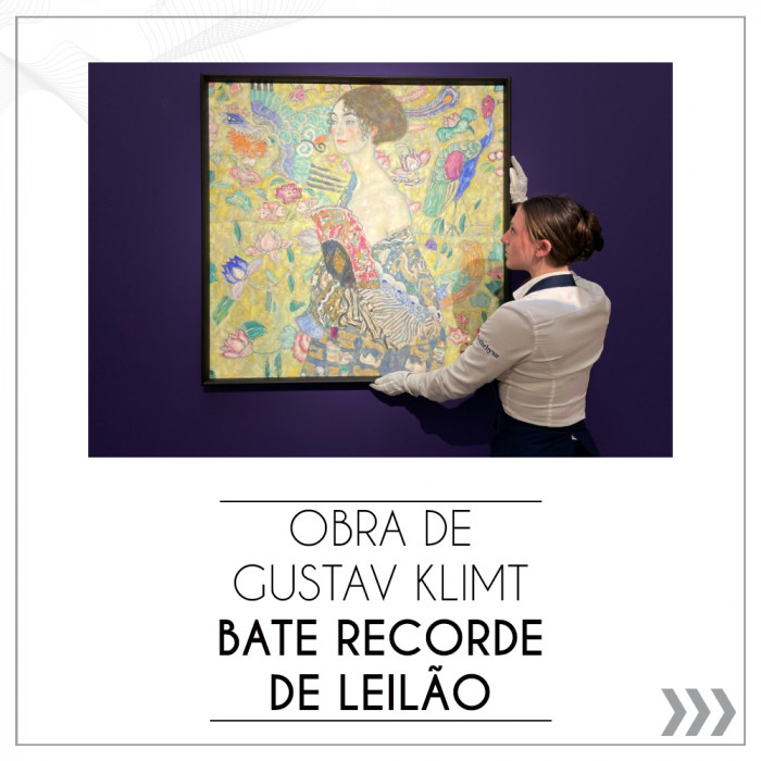 Obra de Gustav Klimt bate recorde de leilão na Europa