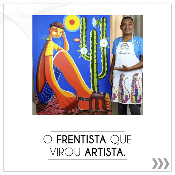 O frentista que virou artista.