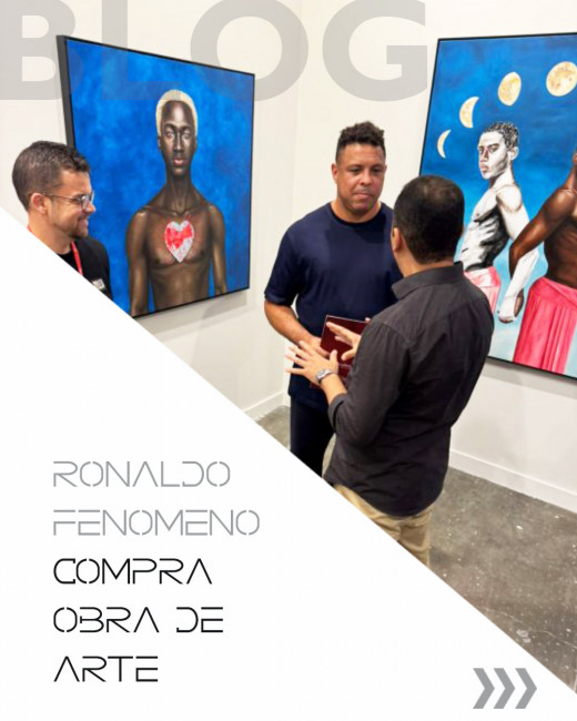 Ronaldo Fenômeno compra obra de arte