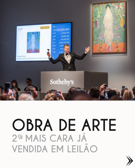 Quadro de arte vira 2ª obra mais cara já vendida em leilão