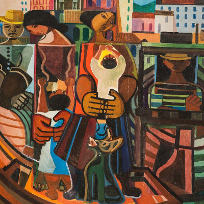 Mostra 'Di Cavalcanti, Muralista', em exposição no Instituto Tomie Ohtake.